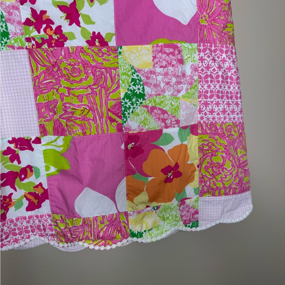 Lilly Pulitzer Pink and White Quilted Style Mini Skirt - Picture 5 of 16
